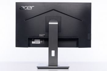 Ansicht des Acer B277bmiprzx hinten in der höchsten Stellung
