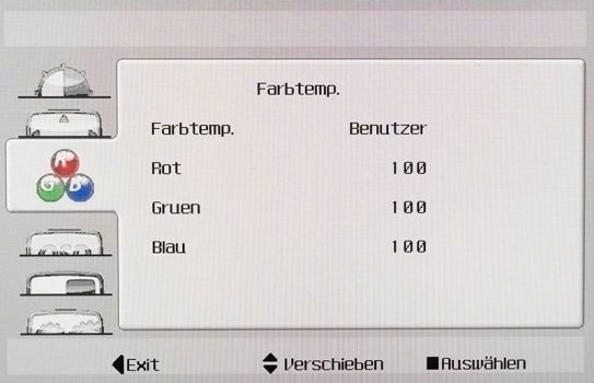 Die Einstellungsmöglichkeiten im OSD lassen beim Funktionsumfang etwas zu wünschen übrig