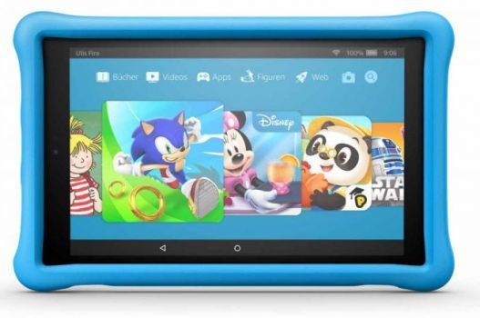 Amazon Fire HD 10 Kids Edition Tablet in blau