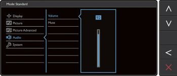 OSD: Audio-Setup (Screenshot Handbuch BenQ)