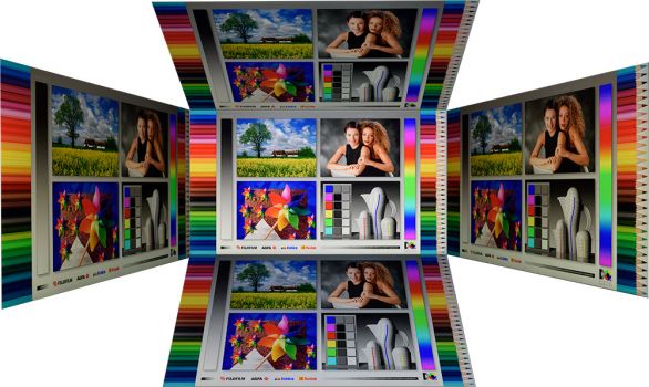 Horizontale und vertikale Blickwinkel des Panels vom LG 27QD58P