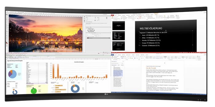 Cloud-Monitor LG 38CK900G frontal