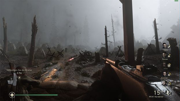 Screenshot aus dem First-Person-Shooter Call of Duty: WW II