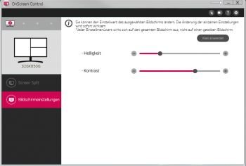 OnScreen Control mit stark eingeschränktem Funktionsumfang