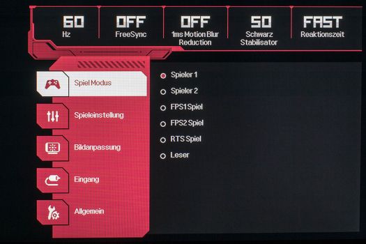 Das Hauptmenü ist sehr übersichtlich und modern gehalten