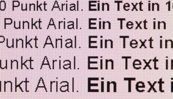 Textwiedergabe nativ, Vollbild