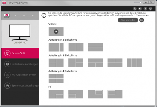 Software „OnScreen Control“