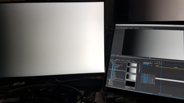 Testbild mit Grauverlauf zur Verifizierung einer 10-Bit-Darstellung