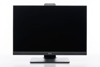 Ansicht des BenQ SW240 von vorn in der niedrigsten Stellung
