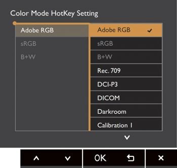 OSD: Color-Mode-Hotkey (Screenshot Handbuch BenQ)