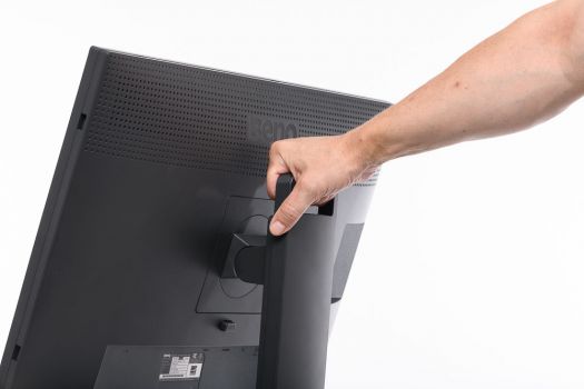 Praktischer Tragegriff am oberen Ende des Standbeins