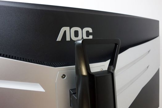 Handgriff an der Standfußoberseite beim AOC AG352UCG6
