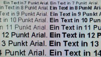 Darstellung von Schrift bei Full-HD-Auflösung