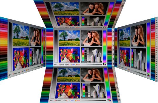 Horizontale und vertikale Blickwinkel des Panels vom Philips 272B7QUPBEB