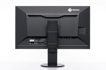 Ansicht des Eizo EV3285 von hinten in der höchsten Stellung