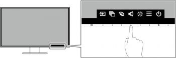 Schnellauswahl mit beliebiger Taste (Screenshot Handbuch EIZO)