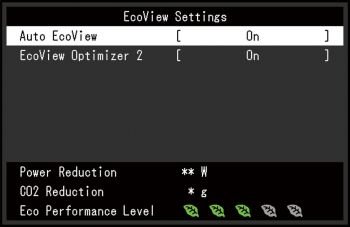 OSD: EcoView (Screenshot Handbuch EIZO)