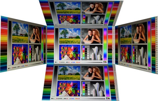 Horizontale und vertikale Blickwinkel vom Panel des LG 27UK850-W