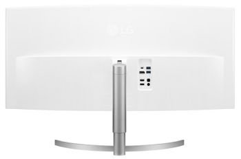 Weiße Rückseite des LG 38WK95C-W