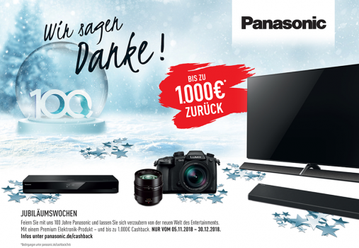 Panasonic Cashback-Aktion