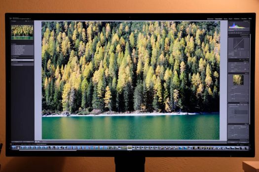 Viel Platz zur Bildbearbeitung in Lightroom