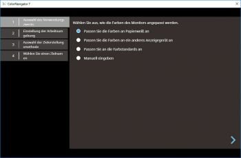CN V7: Einstieg Zielerstellung (Screenshot)