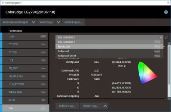 CN V7: Zuordnung Ziel zu Farbmodus (Screenshot)