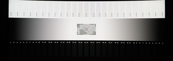 Graustufendarstellung des Asus PA34VC