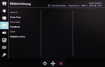 OSD: Einstellungen für die Bildoptimierung