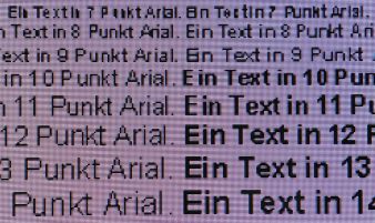 Darstellung von Schrift bei Full-HD-Auflösung
