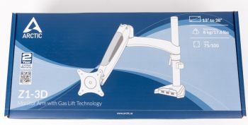 Produktverpackung des Arctic Z1-3D