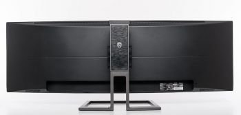 Ansicht Monitor von hinten in der niedrigsten Stellung