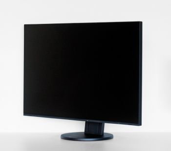 Monitor mit seitlicher Drehung nach links