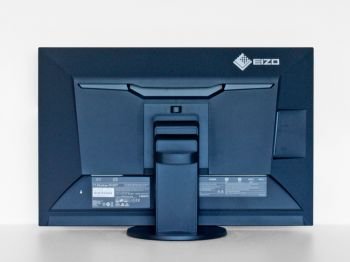 EIZO EV2457 in der niedrigsten Stellung von hinten