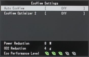 Die EcoView-Funktionen des Eizo EV2457-BK