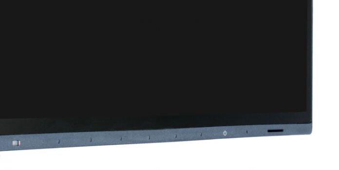 Die Tasten zur Menüsteuerung des Eizo EV2457-BK