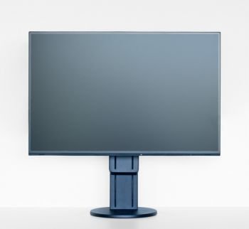 EIZO EV2457 und in der höchsten Stellung von vorne