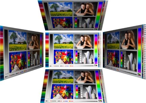 Horizontale und vertikale Blickwinkel vom Panel des BenQ BL2581T