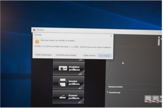 i1Profiler-Software-Update auf Version 1.8.3
