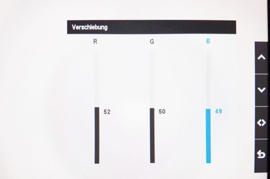 Farbregler im Monitor-OSD