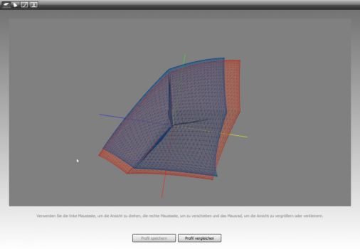 3D-Darstellung des Farbraums – hier der Vergleich zwischen AOC U3277PWQU und Dell U2410