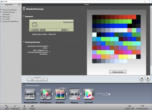 Messung starten in der i1-Profiler-Software – Expertenmodus