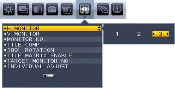 OSD: Bildposition (Screenshot Handbuch NEC)