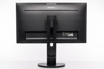 Ansicht des Philips 329P9H von hinten in der höchsten Stellung