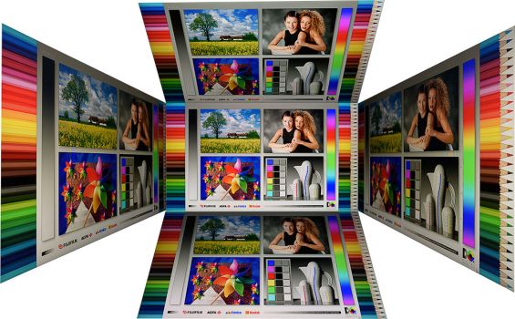 Horizontale und vertikale Blickwinkel vom Panel des ViewSonic VP2458