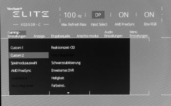 OSD: Gaming-Einstellungen