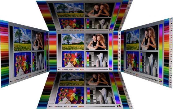 Horizontale und vertikale Blickwinkel vom Panel des AOC 27V2Q