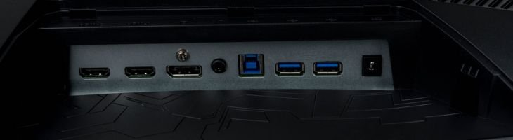 Anschlüsse des Asus XG32VQR