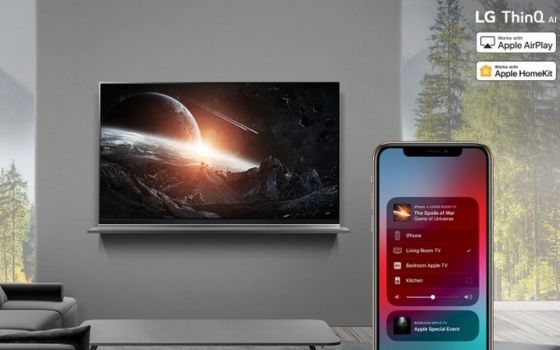 LG AirPlay HomeKit Firmware (Bild: LG)