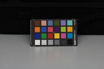ColorChecker-Target mit dem Herstellerprofil (Nikon-Camera-Standard)